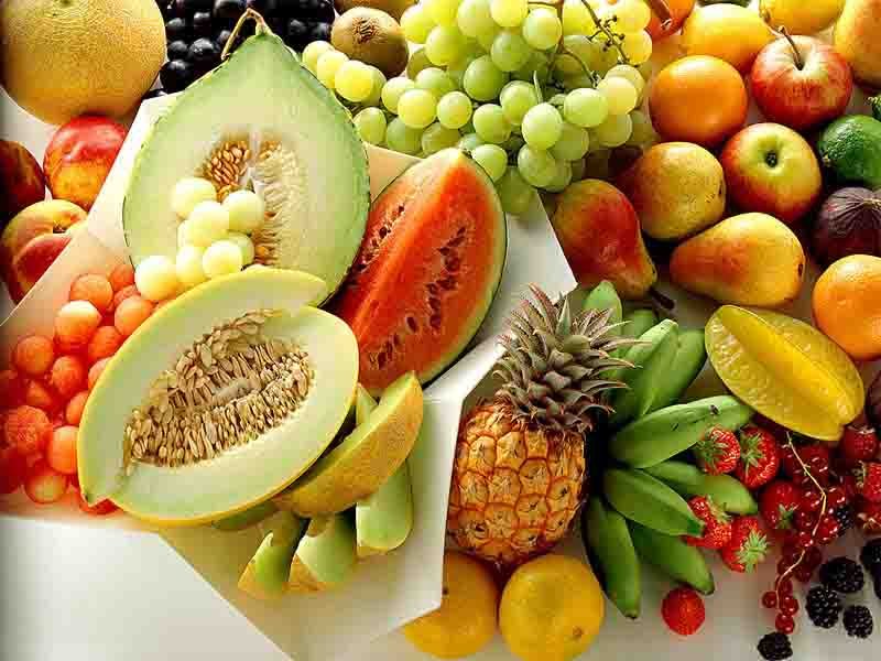 Fruita variada de temporada